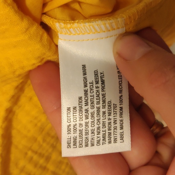 Genuine Kids from Oshkosh 5T zinnia gold/mustard Dress - Picture 6 of 7